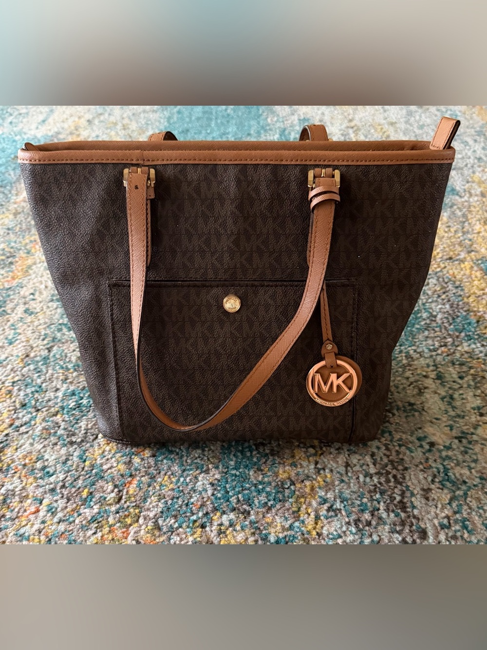 Michael Kors Zip Satchel Bag